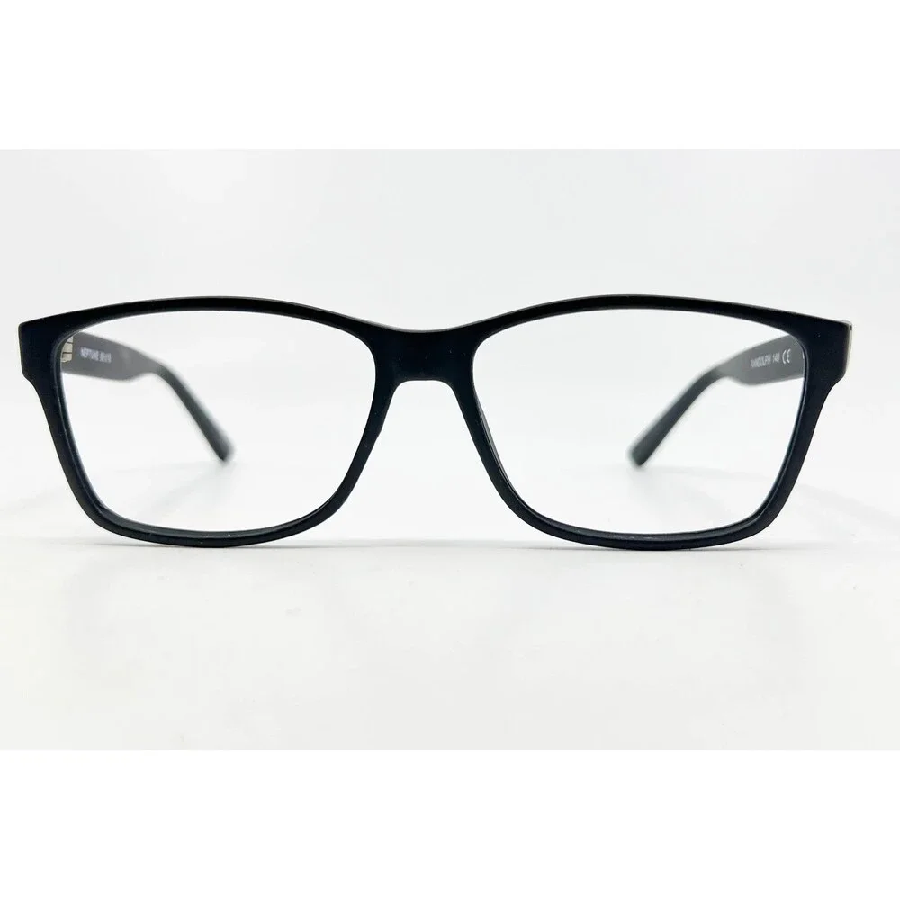 Randolph Neptune Eyeglasses Mens Black Square Frame 55-17-140